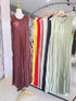 Summer Plus Size Pleated Sleeveless Long Dresses